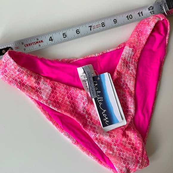 NWT M Isabella Rose scoop bikini bottom neon pinks corals high leg new hot pink - Picture 6 of 12